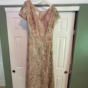 Plus Size Embroidered A Line Dress